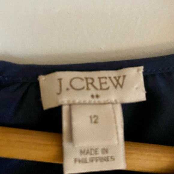 J. CREW Navy Gold Polkadot Dress - Picture 4 of 7